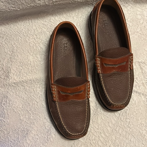 Men’s Lands End brown leather loafers. Size 9 - Picture 6 of 8